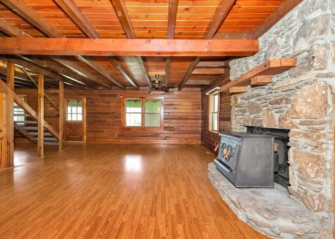 A second interior view of the main-level living space