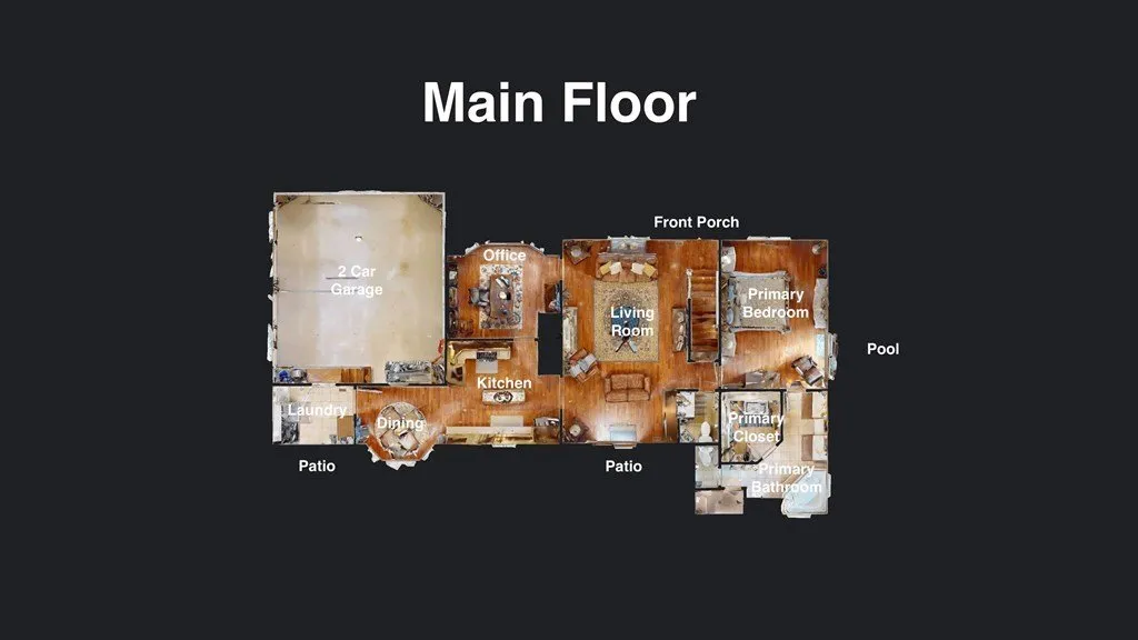 The listing's main floor plan