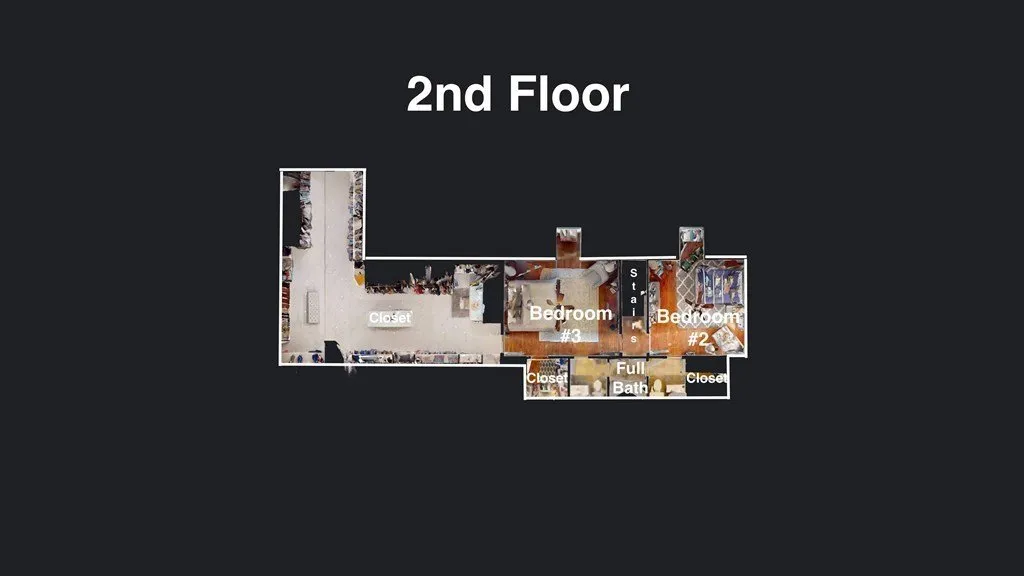The listing's second floor plan