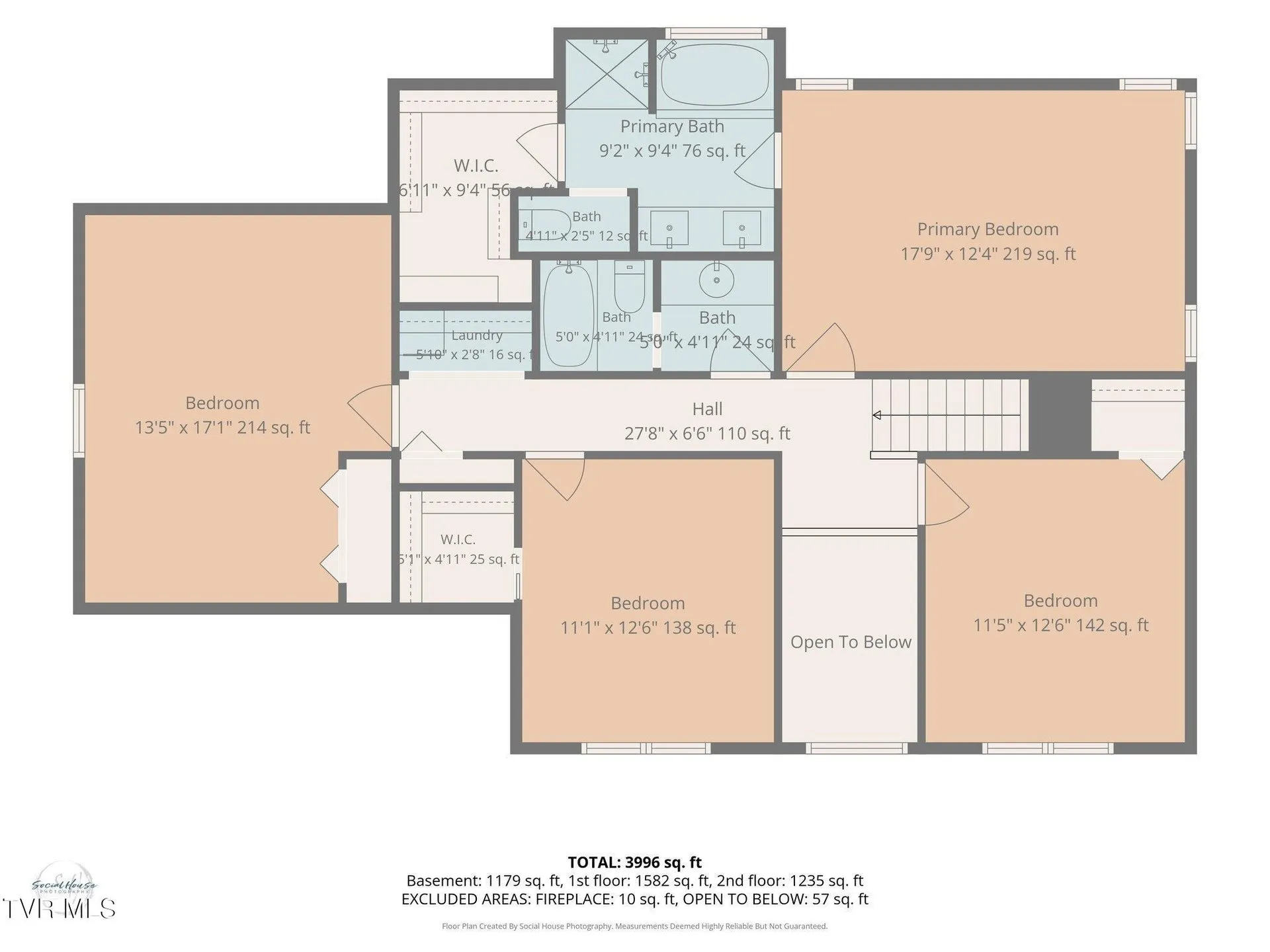 The floor plan of the main level