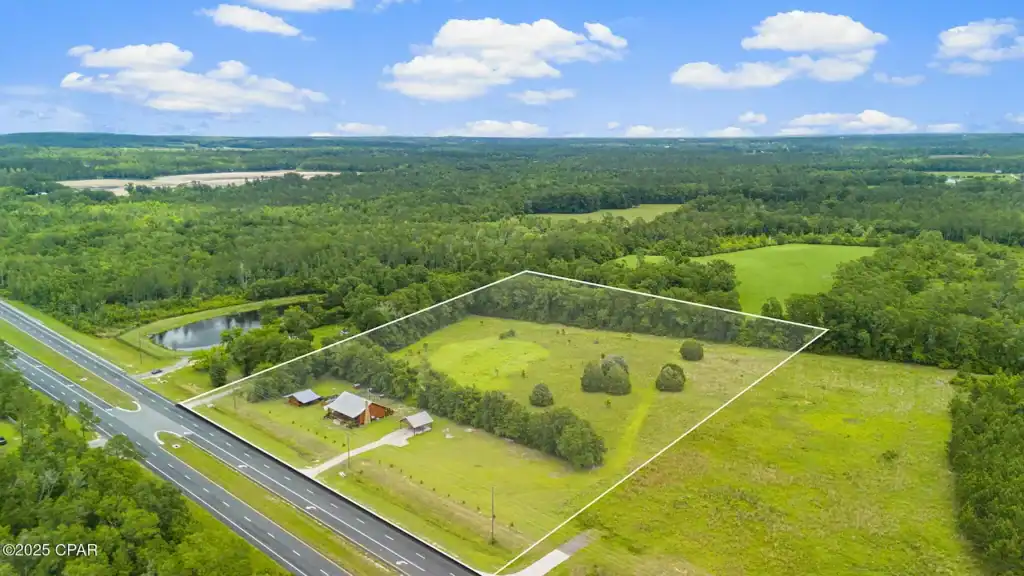 Off Grid Homestead Log cabin home for sale in Florida 2641 Highway 77, Chipley, FL 32428