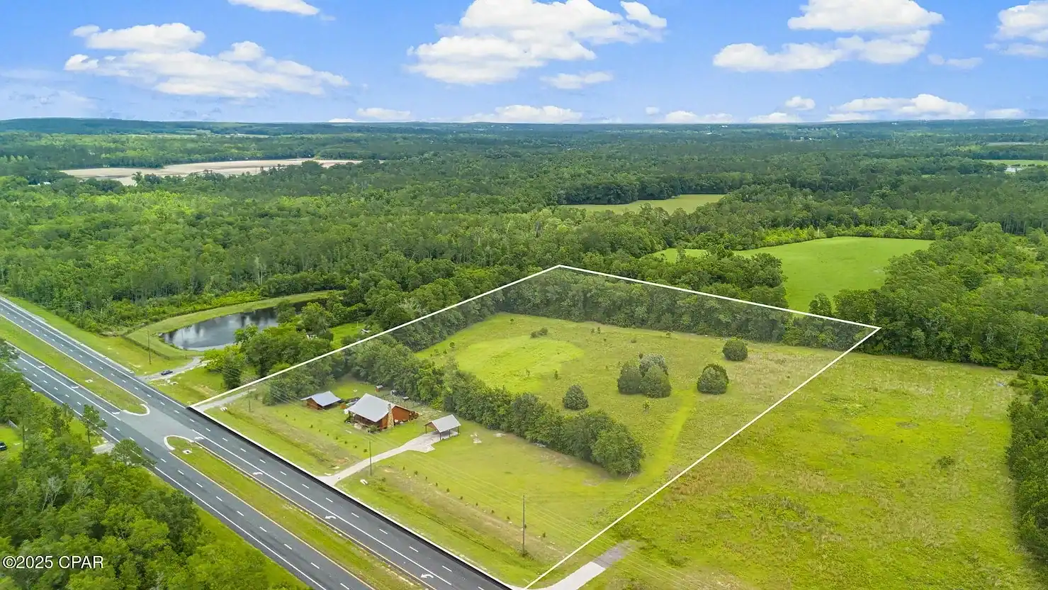 Off Grid Homestead Log cabin home for sale in Florida 2641 Highway 77, Chipley, FL 32428