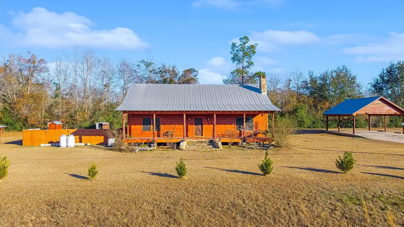 Off Grid Homestead Log cabin home for sale in Florida 2641 Highway 77, Chipley, FL 32428