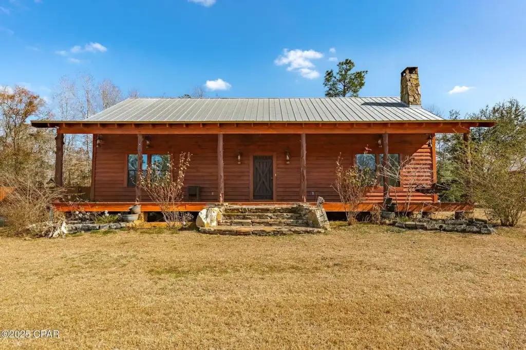 Off Grid Homestead Log cabin home for sale in Florida 2641 Highway 77, Chipley, FL 32428