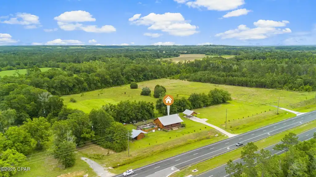 Off Grid Homestead Log cabin home for sale in Florida 2641 Highway 77, Chipley, FL 32428
