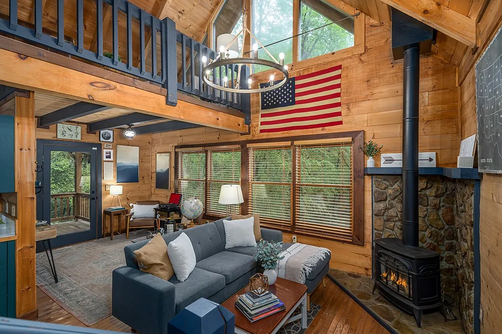 Log Cabin For Sale Georgia 121 Farmstead Rd, Ellijay, GA 30540 Tracy Krohn 404-217-5908, Keller Williams Elevate