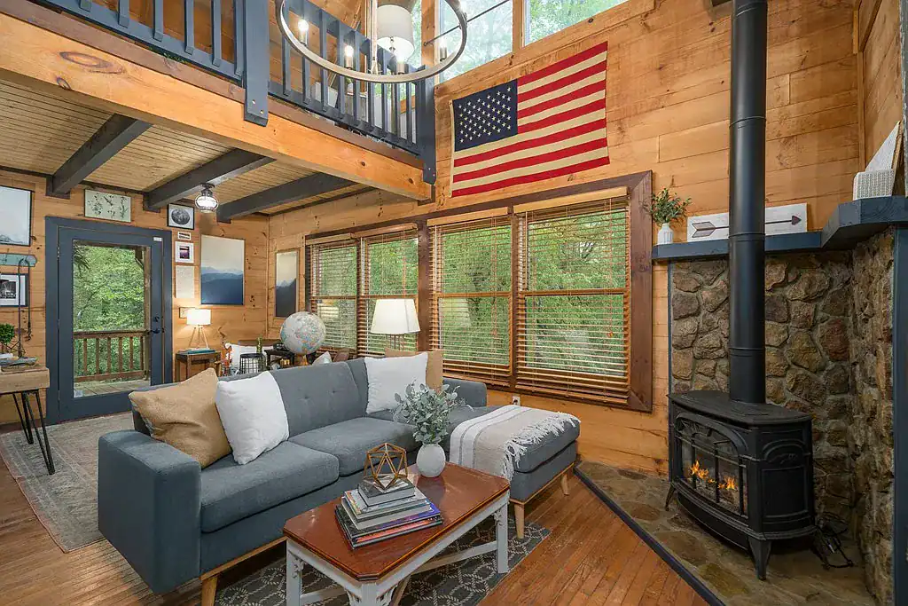 Log Cabin For Sale Georgia 121 Farmstead Rd, Ellijay, GA 30540 Tracy Krohn 404-217-5908, Keller Williams Elevate