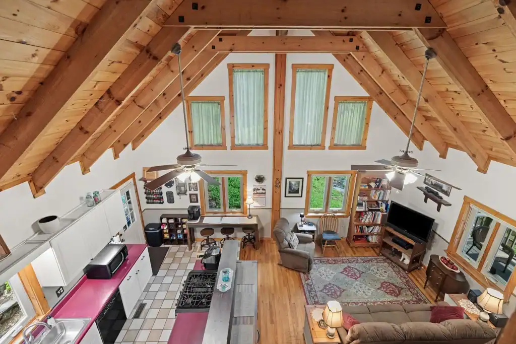 Timber Frame cabin for sale by the creek on 20 acres in Sneedville Tennessee 477 Stoney Fork Rd, Sneedville, TN 37869 Jessee Cook Your Local East Tennessee realtor